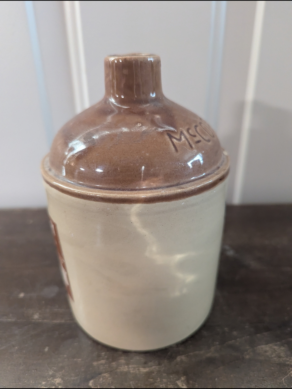 Platte Valley Brown and Cream Stoneware Whiskey Jug - Picture 6 of 8
